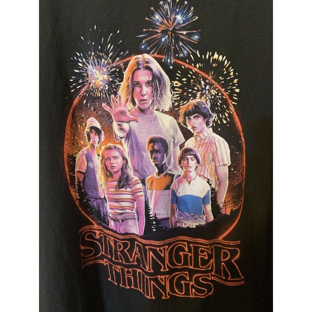 Stranger Things Men’s Sz 2xl Black Red T Shirt